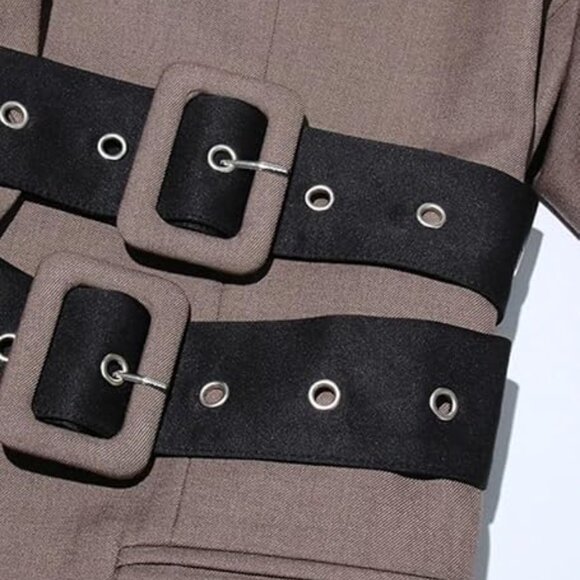 NEW Asymmetric Belted Buckle Jacket - Picture 4 of 4